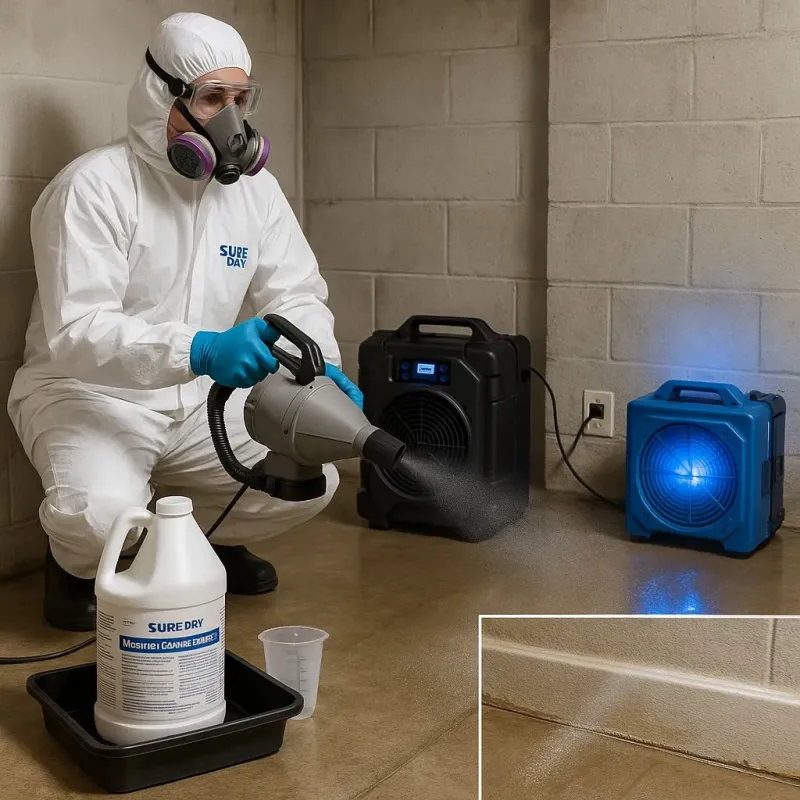 Sanitization and Odor Removal process in East Farmingdale, NY